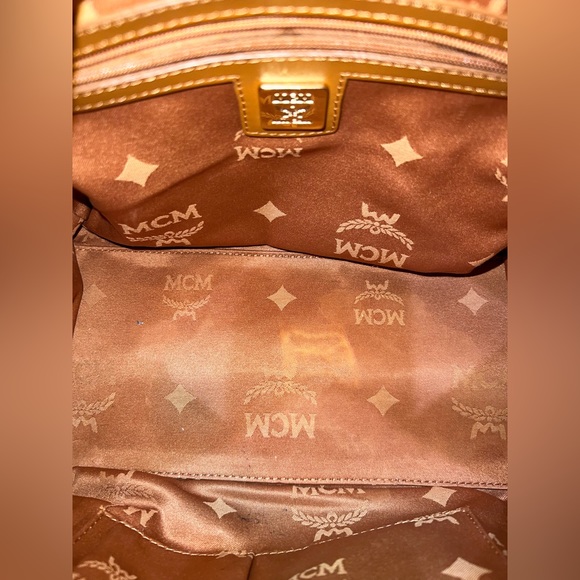 Vintage MCM Cognac Visetos Coated Canvas
Front Pocket Satchel Bag - Picture 10 of 16